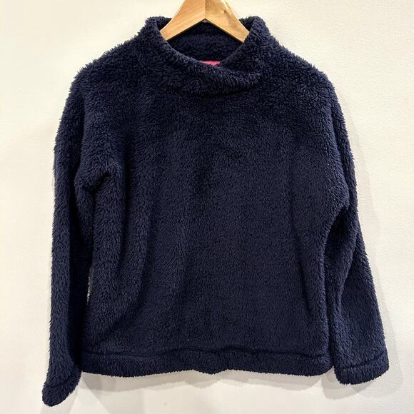 Jane and Bleecker Navy Plush Pullover Sz S - Picture 1 of 4